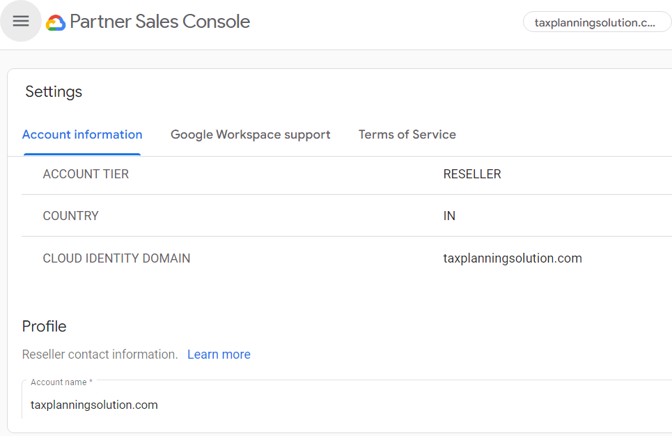 Google Reseller Partner Pannel in INR Currency for Indian Client only
